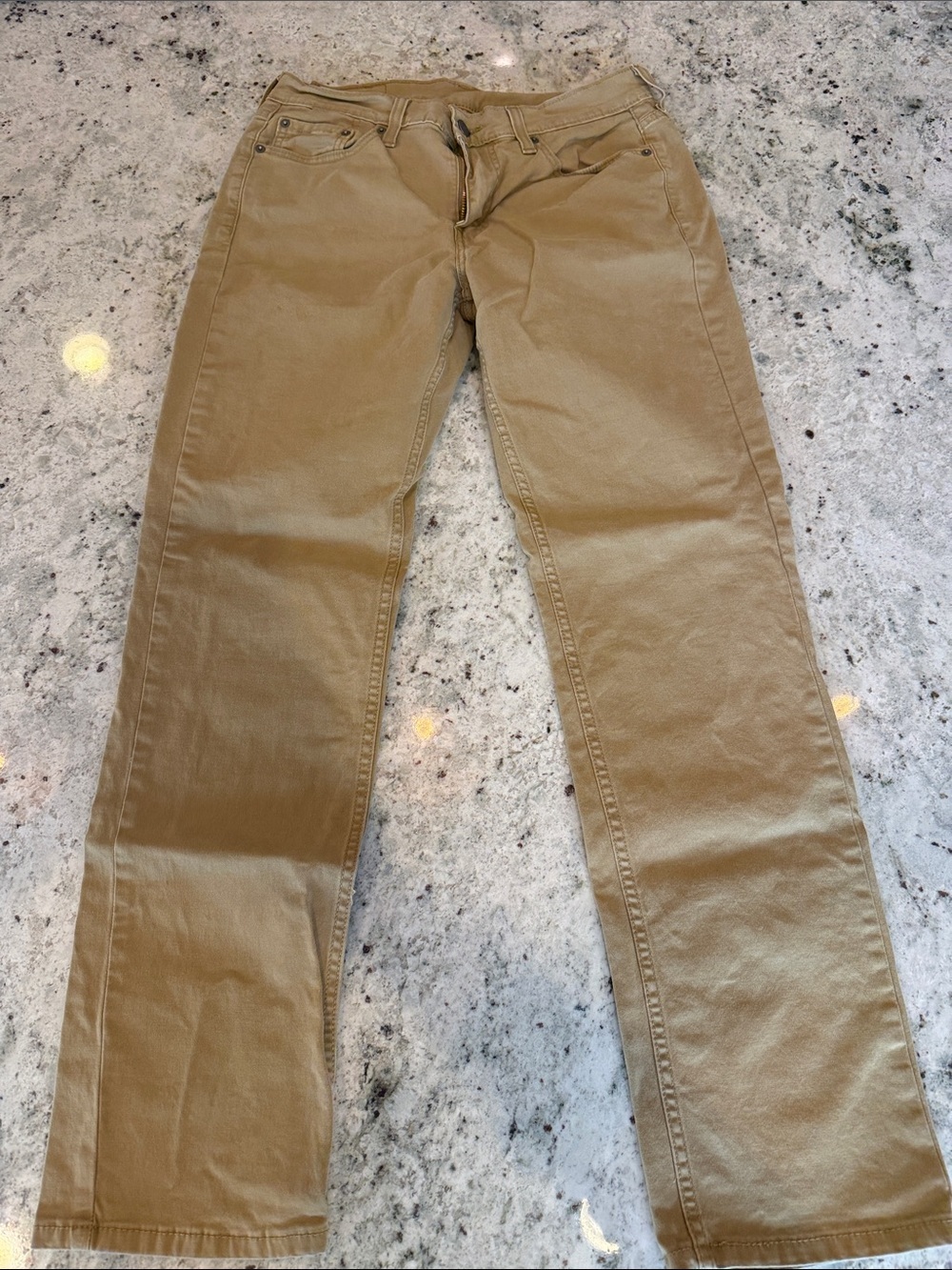 Levi's Men's Straight Leg Jeans Tan 30x32